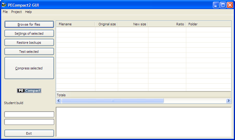 PECompact Screenshot
